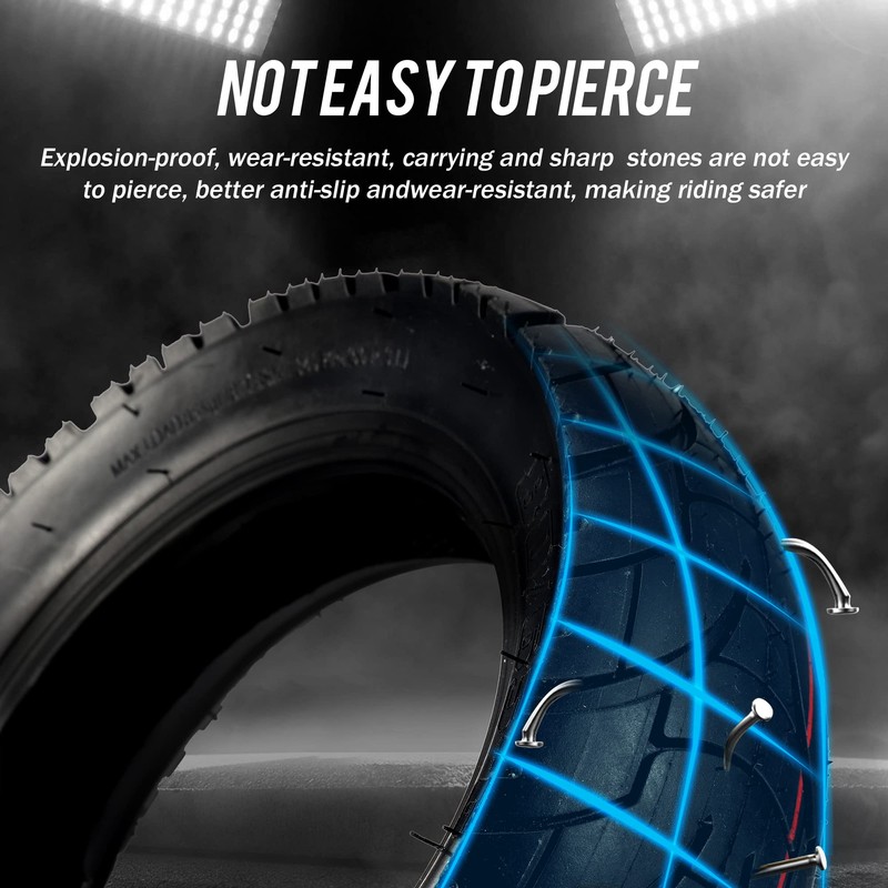 80/65-6 scooter tire City Road，10 Inch 255x80 10x3.0 Replacement Thickened