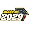 Class of 2029 Pin, 1" Enamel Graduation Lapel Pin Prime