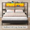 Loomie Headboard for Queen Size Bed with Storage, Headboards with