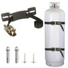Propane Tank Holder ，Cylinder Wall Mounted Brackets, Ratchet Straps（6.6ft ）,