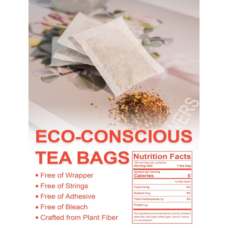 TeeLux Rose Hips Tea Bags, Fruity Flavor and Aroma, Caffeine-free,