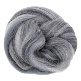 mjolda Felt Wool 20 g Merino Wool / Fairy Tale Wool for Dry Felting and Wet Felting (Stone)