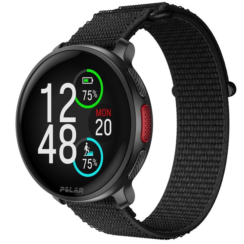 Polar Black Velcro Bracelet Size S/M 22mm