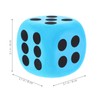 UPKOCH 2PCS Giant 8cm Blue EVA Foam Dice, Jumbo Dice