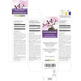 Naturalma Naturalma South African Pelargonium or Umckaloaba (Pelargonium sidoides) Root Alcohol-Free Tincture - 6.76 fl oz Liquid Extract in Drops - Herbal Supplement - Vegan