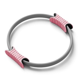 YOTTOY Pilates Ring,15 Inch Magic Circle Ring for Women Thighs,Core and Arms,Exercise Ring Pilates Equipment for Home Workout & Yoga Equipment (Grey)