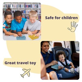 ZOOZOOMI Fidget Toy Relieves Stress - Pop It Fidget Sound to Calm - Stay Focused with Sensory Toys - Bubble Popper for Kids & Adults Yellow