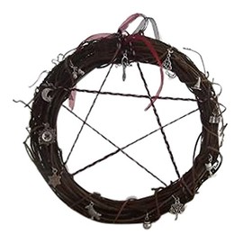 15cm All Year round Wreath with 12 Pagan/Wiccan Charms
