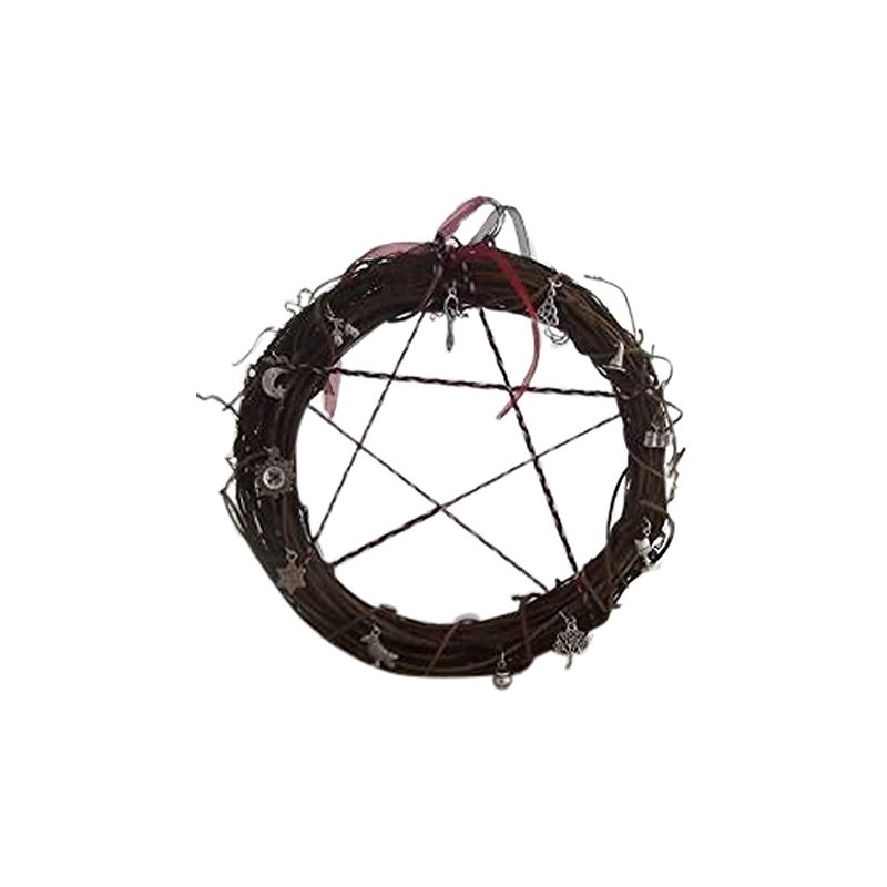 15cm All Year round Wreath with 12 Pagan/Wiccan Charms