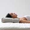 JAJU Cotton Washable Cervical Support Pillow 50x30cm Grey