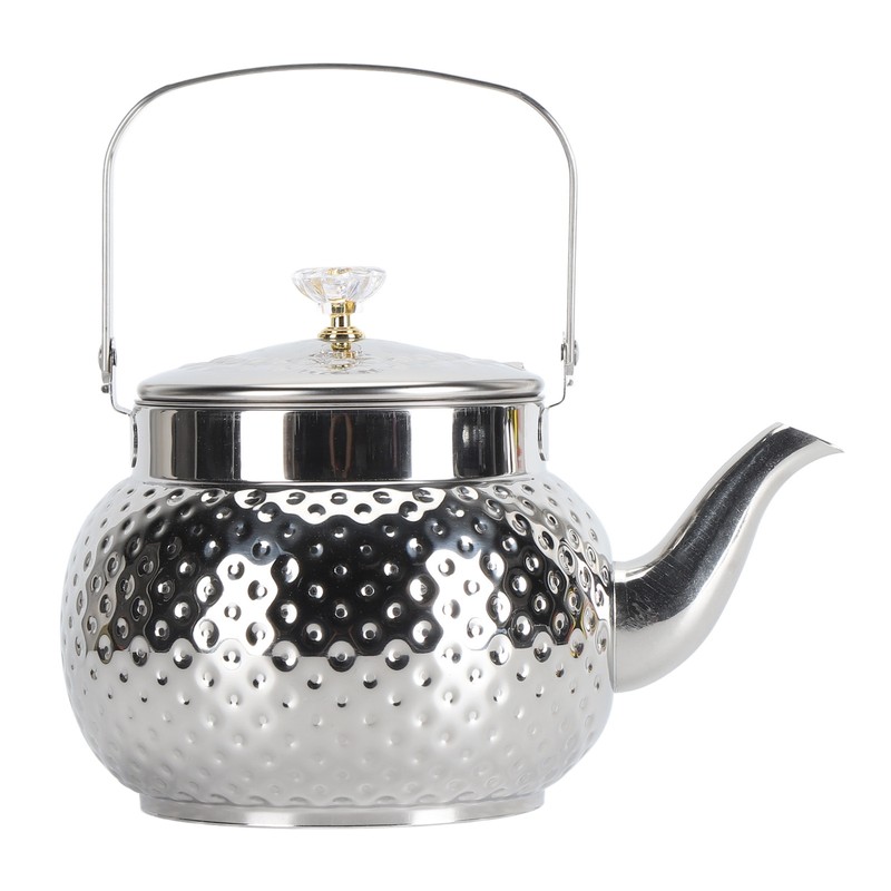 Stainless Steel Teapot with Removable Filter Metal Tea Kettle Coffee