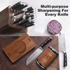 Abardi Rolling Knife Sharpener for Straight Edge, Knife Sharpening with