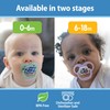 Dr. Brown's Advantage Glow-in-The-Dark Baby Pacifier, Fully Symmetrical Soother with
