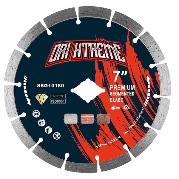 ORIXTREME 7 Inch General Purpose Segmented Diamond Blade Cutting Concrete