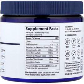 Trace Minerals zerolyte canister electrolitos en polvo 45 servicios sabor citrico salado
