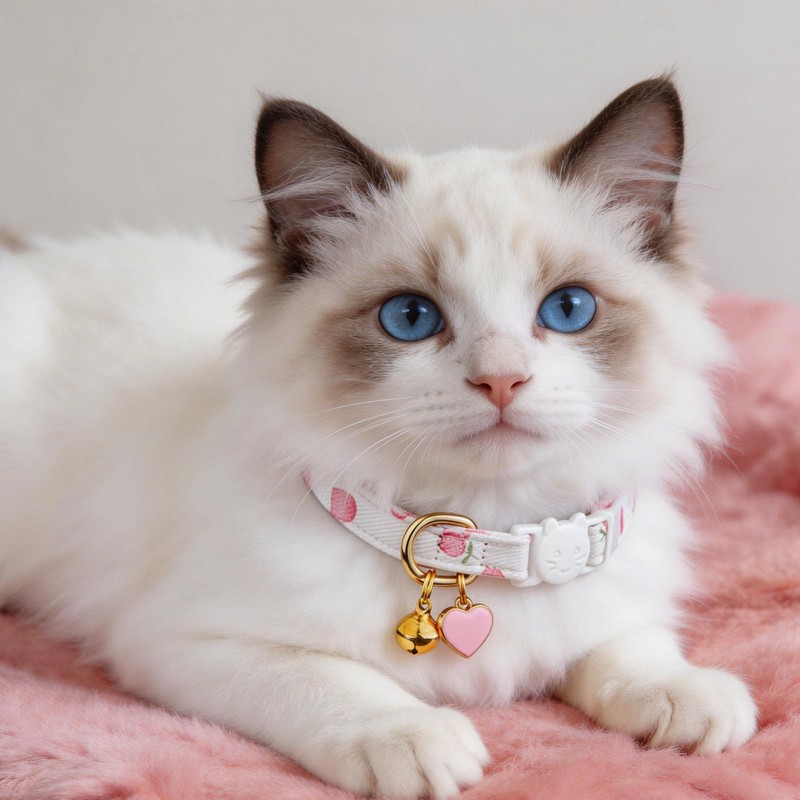 REDANHA 3 Pcs Cat Collar with Bell and Charm, Cute