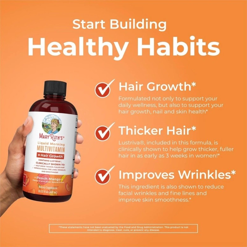 NEW Liquid Morning Multivitamin + Hair Growth