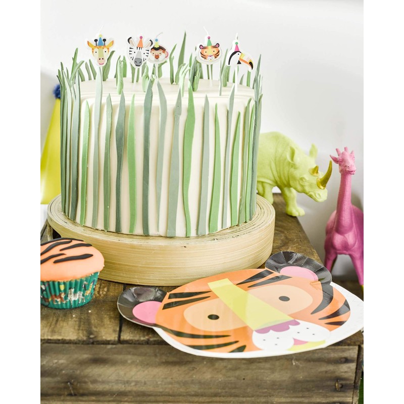 Talking Tables 12 x Safari Jungle Zoo Animal Shaped Party