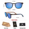 COCA TREE HD Mirrored Polarized Wood Sunglasses for Men and