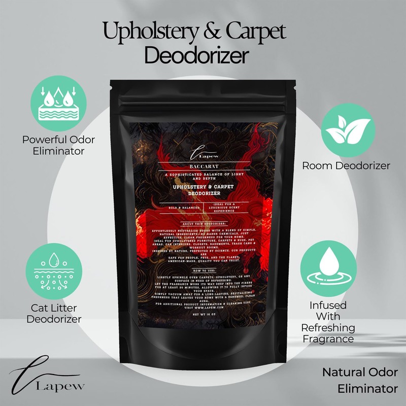 LaPew Baccarat Bundle – Carpet Deodorizer Powder & Scented Mop