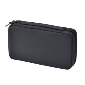 MUJI 83525477 Nylon Book Shaped Pouch, Black, Approx. 8.1 x 1.6 x 4.7 inches (20.5 x 4 x 12 cm)