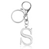 ORUZA Letter Keyring Alphabet Initial Keychain, Metal Letter Key Ring