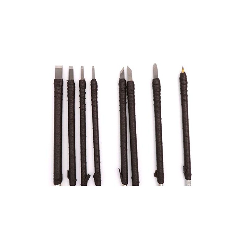 Stone Gravers 8 Pcs Manual Tungsten Steel Wood Chisel Set