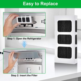 Ancolin 6 Pack Paultra2 Refrigerator Air Filter Replacement, Compatible with Frigidaire Pure Air Ultra 2,Pure air Ultra II, refrigerator Air Filter, and Electrolux Part 5303918847, 242047805