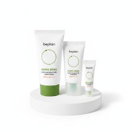 non-plane [Total 110ml] Be-Plain Mung Bean Cooling Moisture Sun Cream 50ml 1+1 Special (+10ml) Option / [총110ml] 비플레인 녹두 쿨링 수분 선크림 50ml 1+1 기획 (+10ml) 옵션
