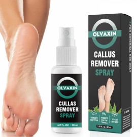 Callus Remover Foot Spray 50ml, Exfoliating Spray for Dry & Cracked Heels, Removes Dead Skin, Smooths & Softens Feet, Cruelty-Free Foot Care