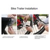 Bike Trailer Hitch, Connector Carbon Steel Bike Hitch Coupler Replacement