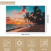 Sea Sunset Linen Placemats Set of 6, Decorative Table Mats