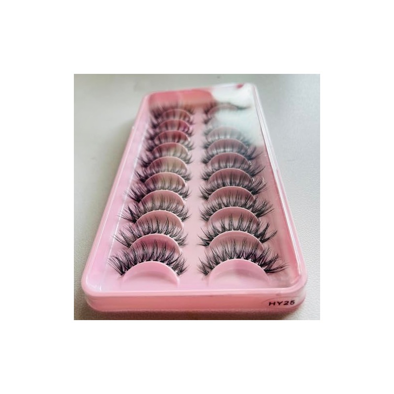 3D False Eyelashes, Natural Eyelashes, Pure Handmade Natural Look, Fluffy
