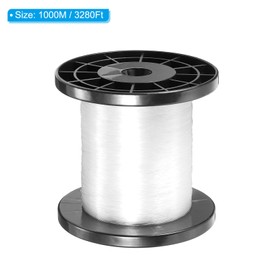 PATIKIL 3280FT/1094Yard Monofilament Fishing Line, 0.5mm 18kg/40lb Abrasion Resistant Mono Nylon Line Fishing Line for Freshwater Saltwater, Clear