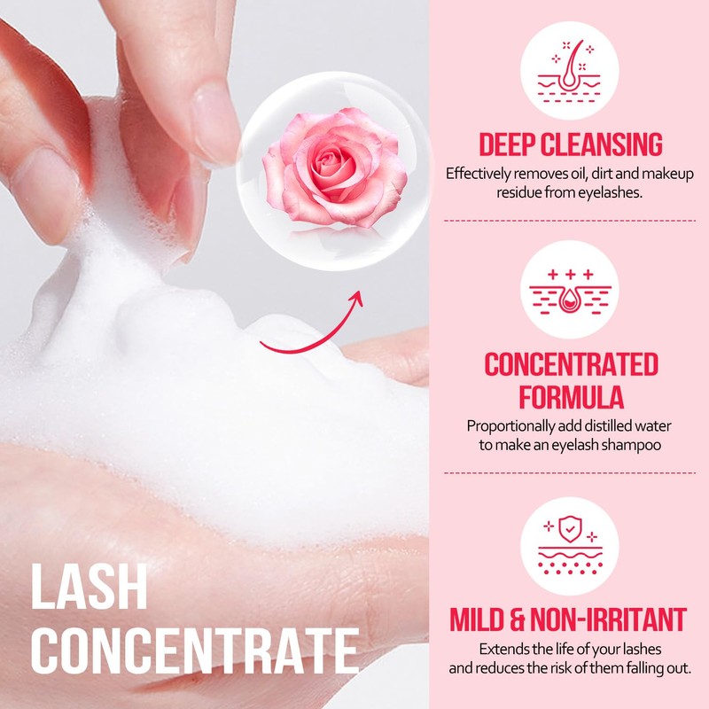 Lash Shampoo Concentrate 100 ml/3.4 fl.oz Lash Cleanser Concentrate Oil