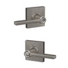 SCHLAGE F51A LAT 619 COL Latitude Lever with Collins Trim