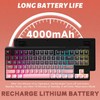 ATTACK SHARK M87 80% Wireless Gaming Keyboard,87 Keys Rainbow Lights