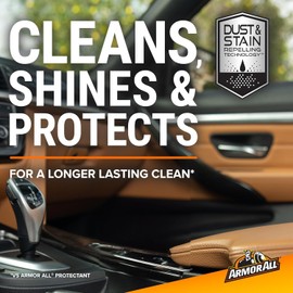 Armor All Extreme Shield Protectant Wipes by Armor All, Interior Car Cleaning Wipes with UV Protection Against Cracking and Fading, 25 Count