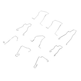 9pcs Bulb Retaining Spring Clips, Universal Headlight Retainer Spring Clips Headlamp Dip Dipped Beam Bulb Holder Clips for H1 H3 H4 H7 Bulbs