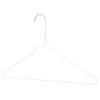 Whitmor Coating 16inch Metal Wire Coat Clothes Garment Hangers, White,