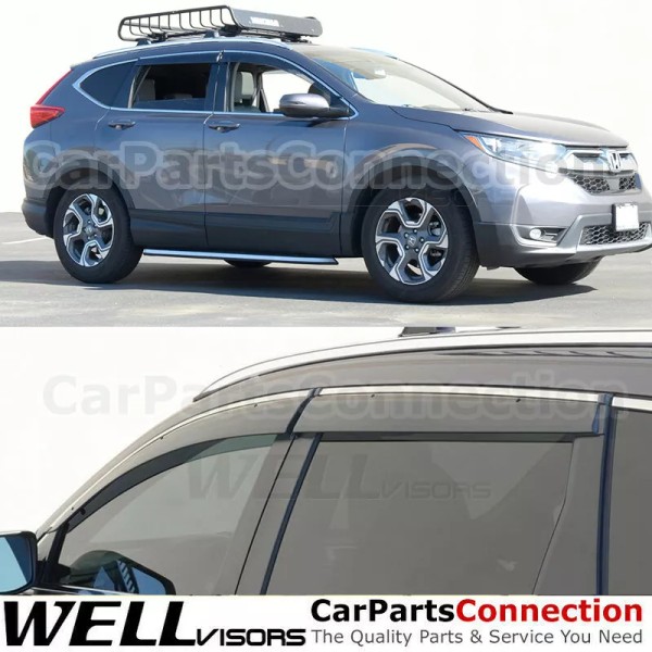 WellVisors Side Window Visors For Honda CRV 17-22 Door Deflectors