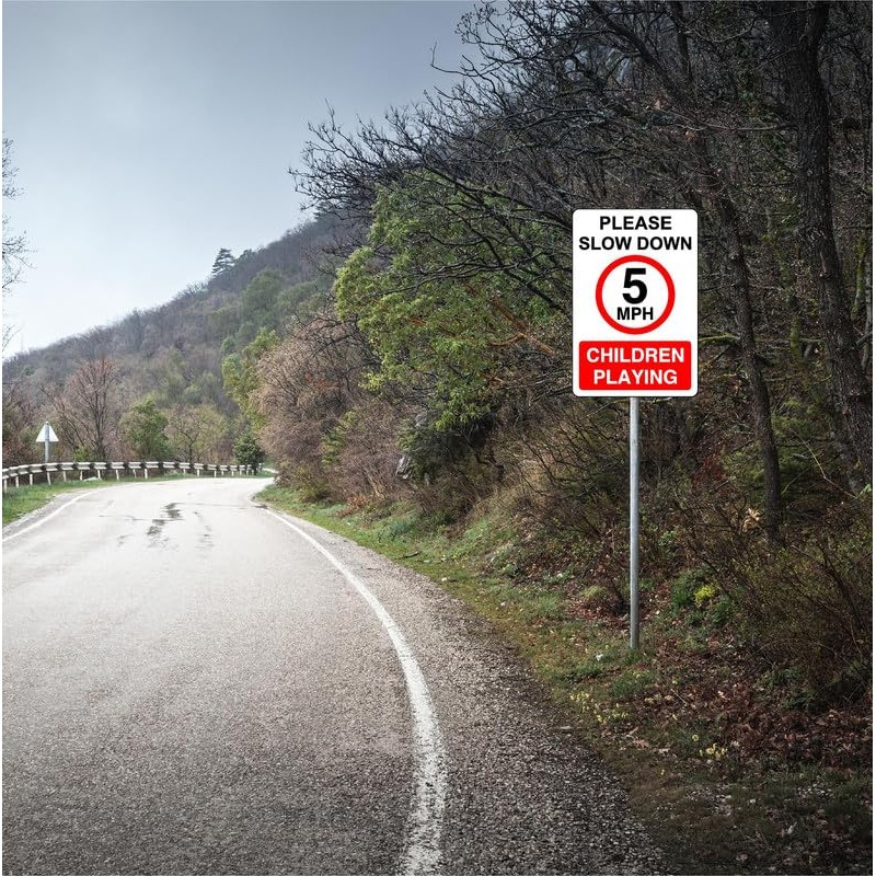 Safety First Display LTD Slow down children playing 5mph -