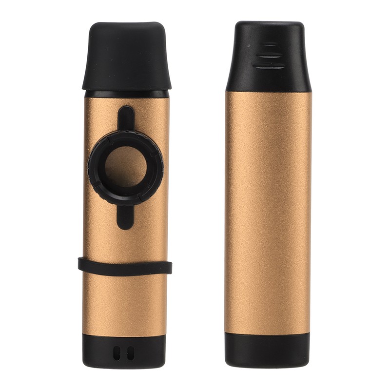 Metal Kazoo Resin Mouthpiece Adjustable Tightness Wind Instrument with Flute
