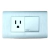 CL Enchufe De Luz Con Un Contacto Y Un Apagador