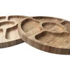 Bamboo Snack Plates, Snack Bowls, Eco-friendly Wooden Plates, Set of