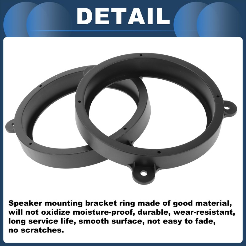 INFINAUTO Speaker Spacer Ring Tweeter Speaker Adapter for 6.5 Inch