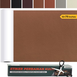 ZERNBER Leather Repair Kit for Furniture,79X16in Leather Repair Kit Car Interior,Self Adhesive Largeleather Patches for Furniture with Scissors,for Sofas, Furniture, Car Seats, Office Chair