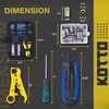 KOTTO Coax Cable Crimper Kit - Adjustable Compression Tool for