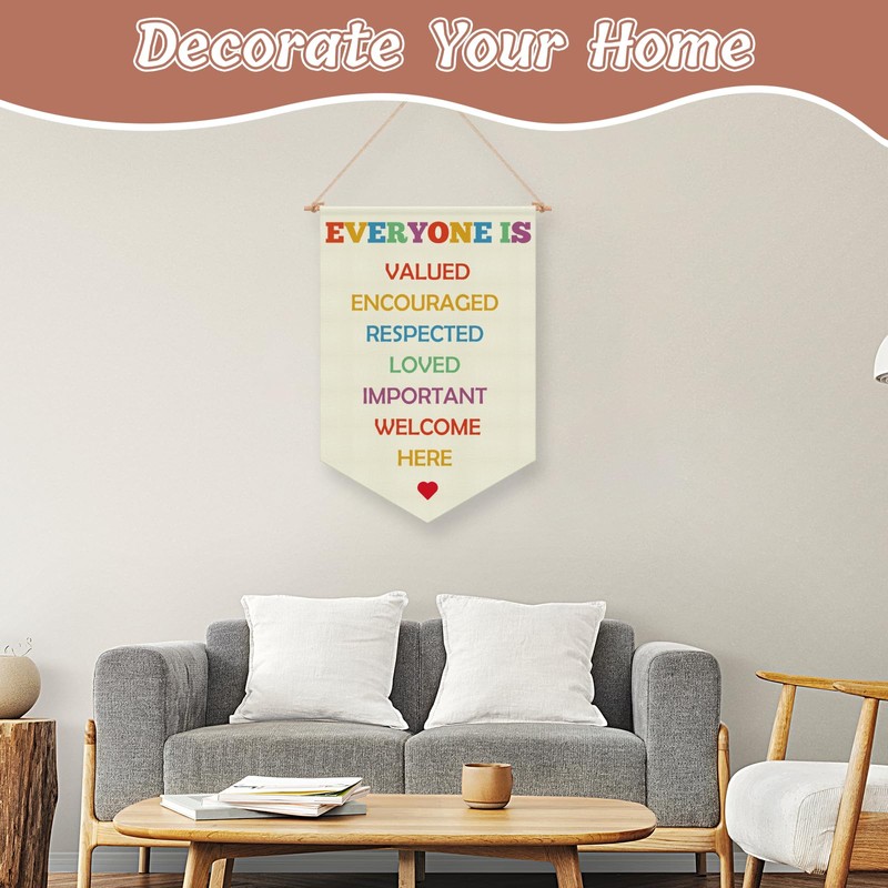 Classroom Decor to School Welcome Sign Hanging Pennant Flag Banner