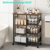 HapiRm Rolling Kitchen Carts with Storage - Microwave Table Stand